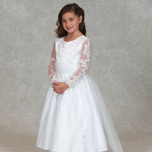 Sweetie Pie First Communion Dress 3018T White
